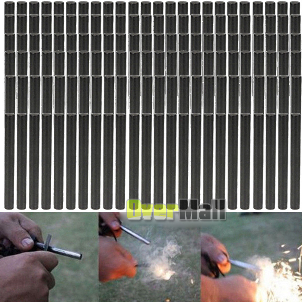 Lots of Ferrocerium 5/16" Flint Fire Starter Survival Magnesium Rod kits lighter