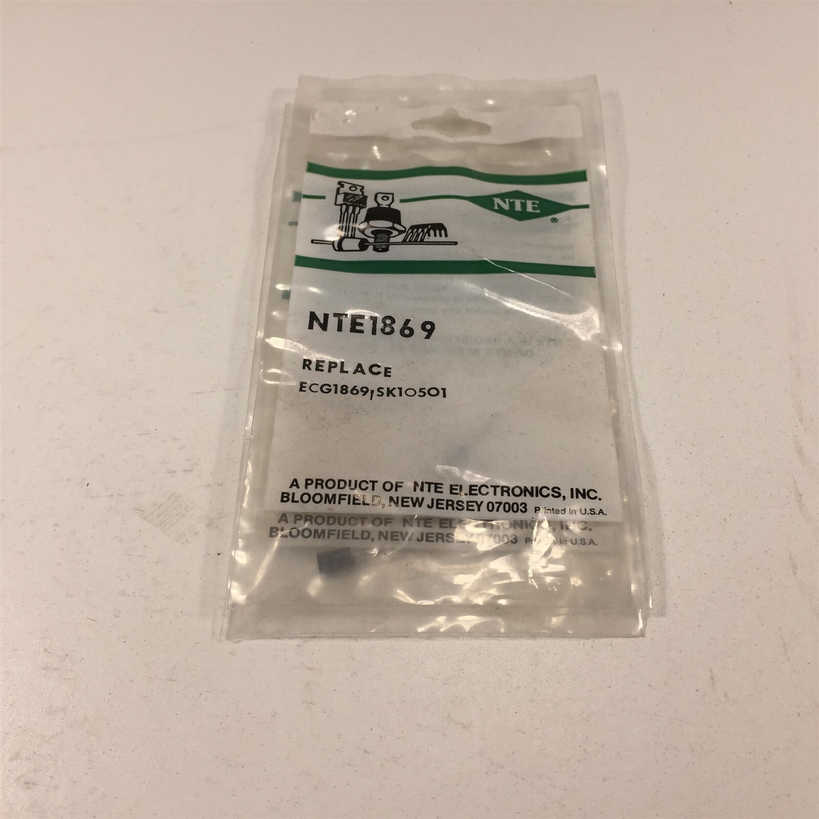 (2) NTE NTE1869 Integrated Circuit 3 Terminal Variable Voltage Regulator - 2/Lot