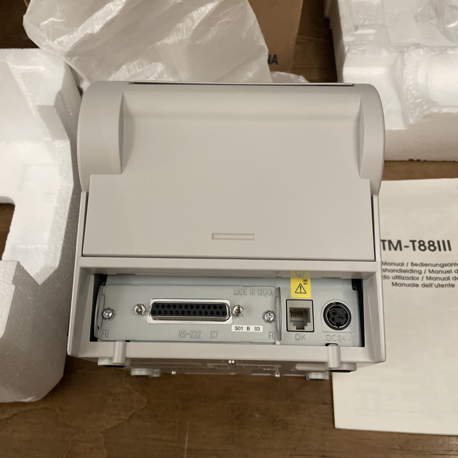 Thermal Printer TM-T88III, Open Box. No Power Supply.