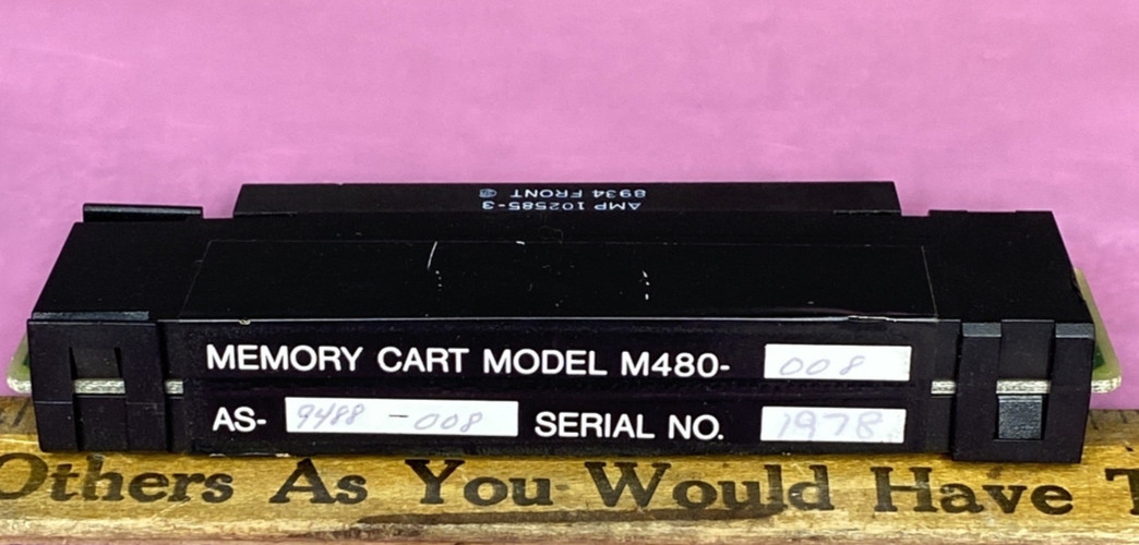 Modicon M480-008 Memory Cartridge AS-9488-008 Ser No. 1978
