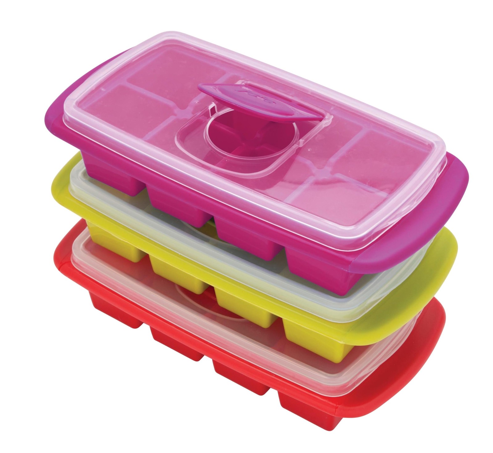 Joie Extra Large Ice Cube Tray, Covered and Large, Tray