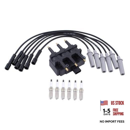 Ignition Coil and Spark Plug Wire Set for Chrysler Town and Country Pacifica