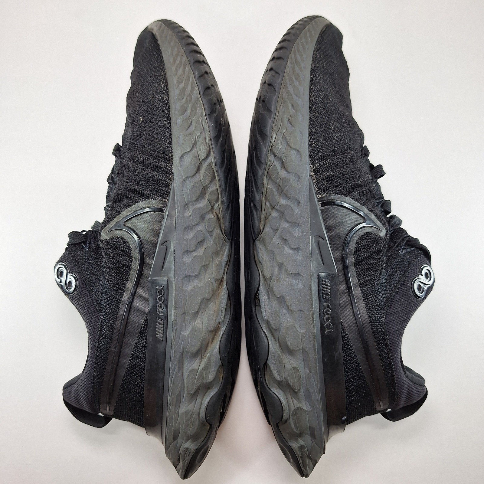 Nike React Infinity Run Flyknit 2 Triple Black Shoes CT2357-003 Men's Size 8