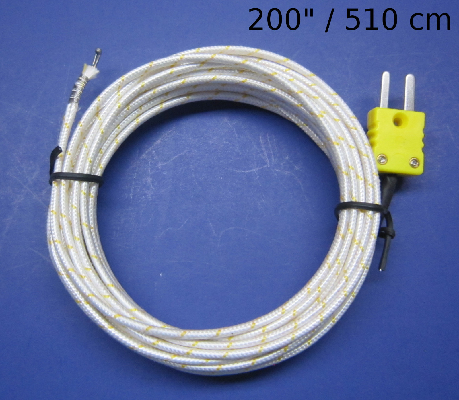 High Temperature K-Type Thermocouple Wire Digital Thermometer Sensor 200" PK1000