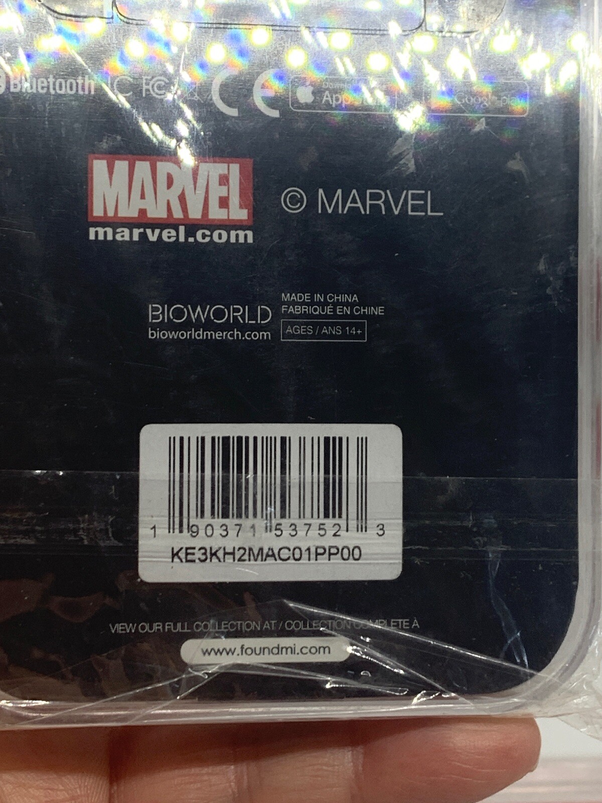 Avengers Thor foundmi Bluetooth Tracker Backpack Keys GPS Marvel Keychain