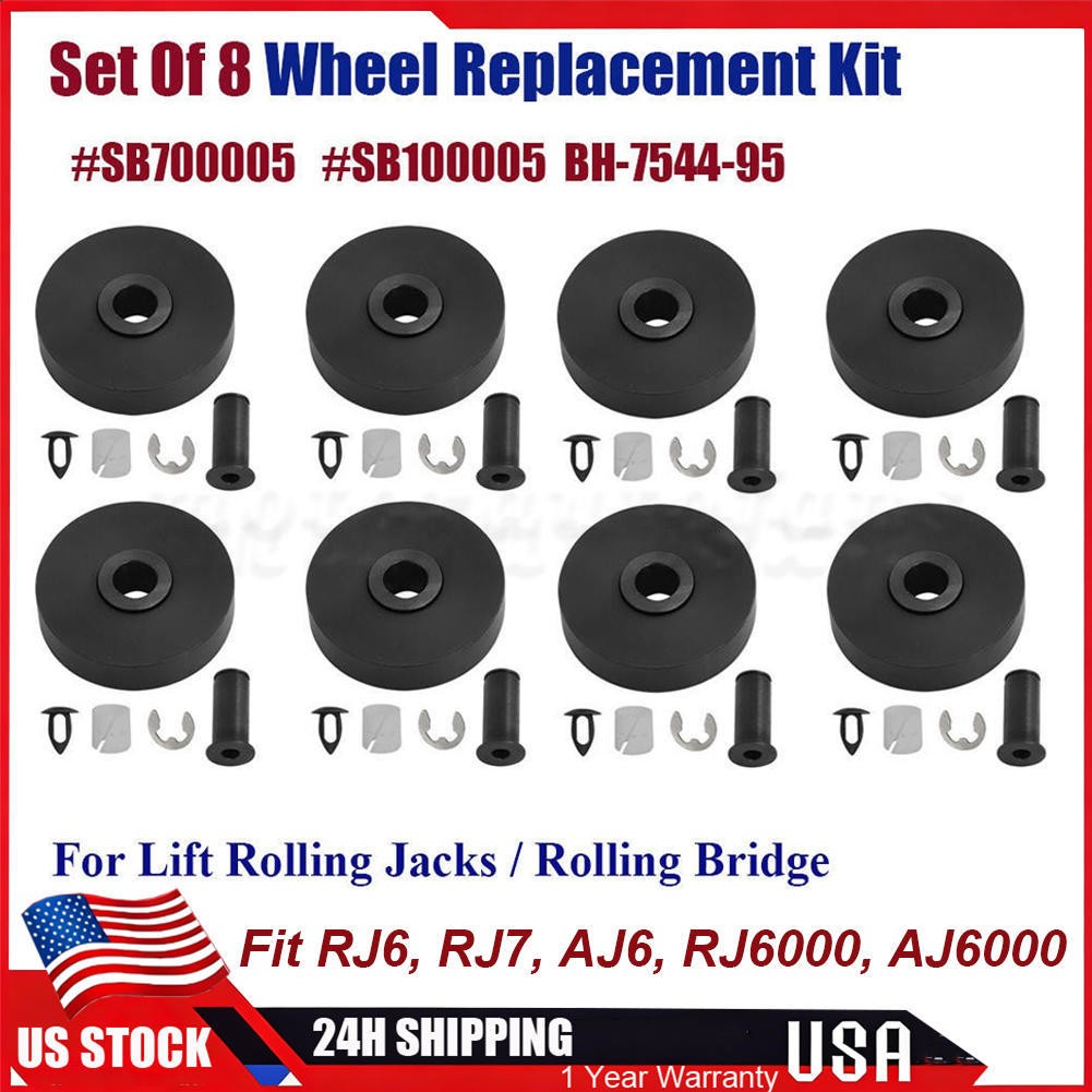Lift Wheel Kit For Rotary Bridge/Jacks Rolling Jack SB700005 RJ6 RJ6000 Set of 8