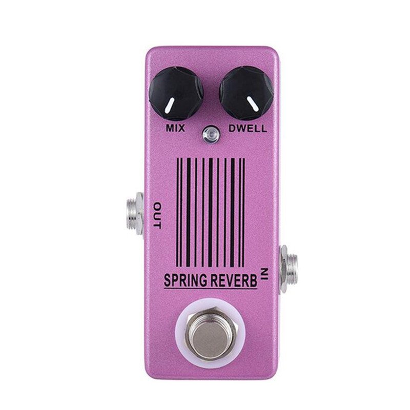 MOSKY Spring Reverb Guitar Effect Pedal True Bypass MIX DWELL Knob Metal Shell