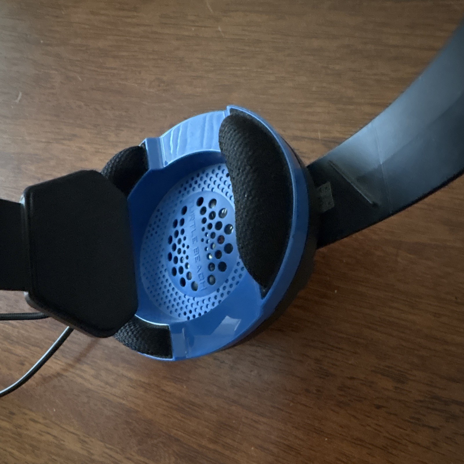 Turtle Beach Single-Ear Wired Over-Ear Headset Boom Mic 3.5mm Blue/Black
