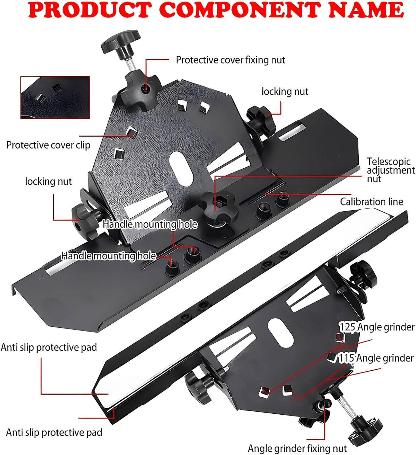 45 Degree Tile Chamfering Tool, Angle Grinder Tool for Tile Chamfering, Tile Cut