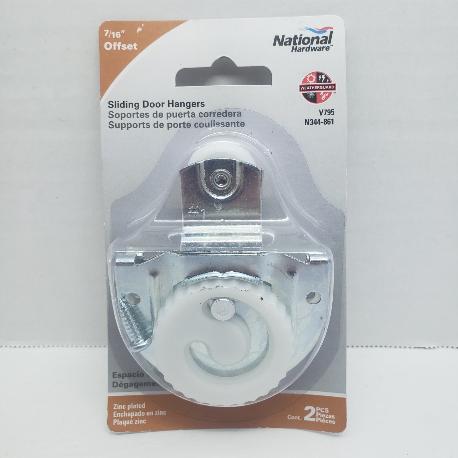 National Hardware Sliding Door Hangers Wheel Rollers  QTY. 2  #V795 N344-861