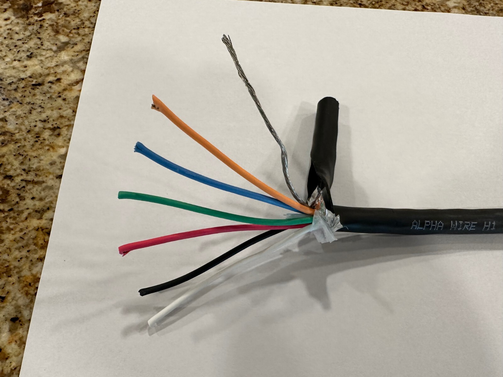 New 18 AWG – $.50 per Foot - Stranded 6 Conductor – 300V –High Performance Wire