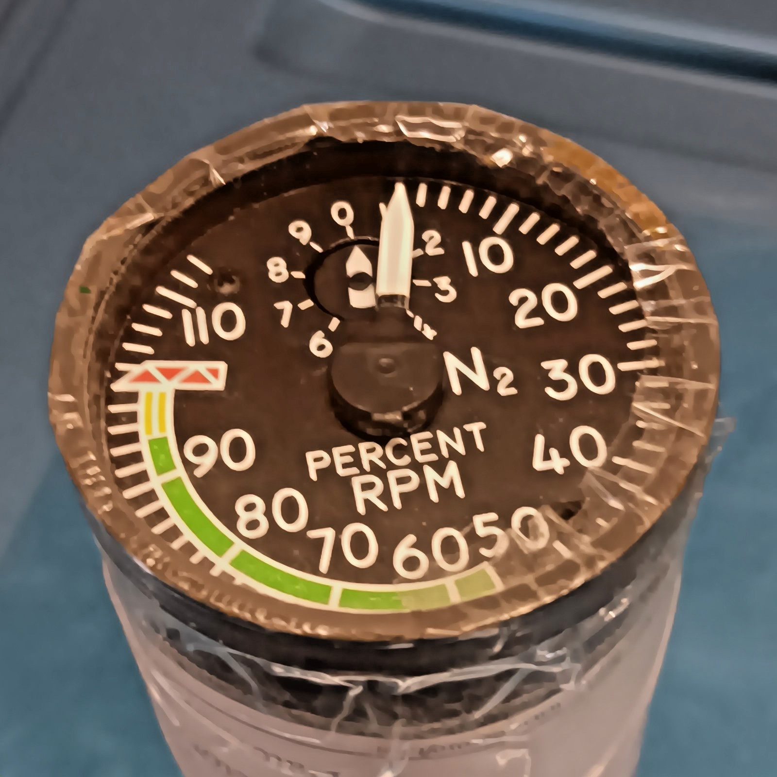 G E TACHOMETER 8DJ81LXH2U, AED TSO-C49A AVIATION FREE SHIPPING