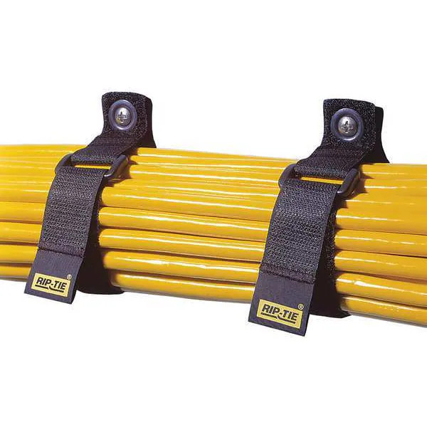 Cable Tie Strap, 10 in L, 2-1/2 in Max Bundle Dia., Black, Nylon, 90 lb
