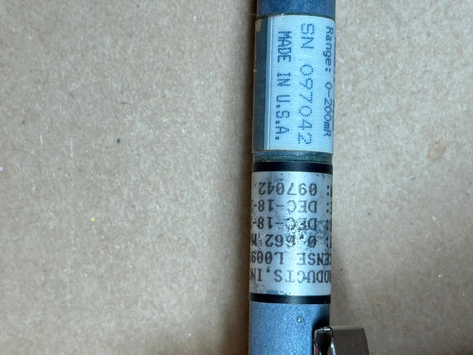 Arrow Tech Direct Reading Dosimeter W138 0.662 MeV
