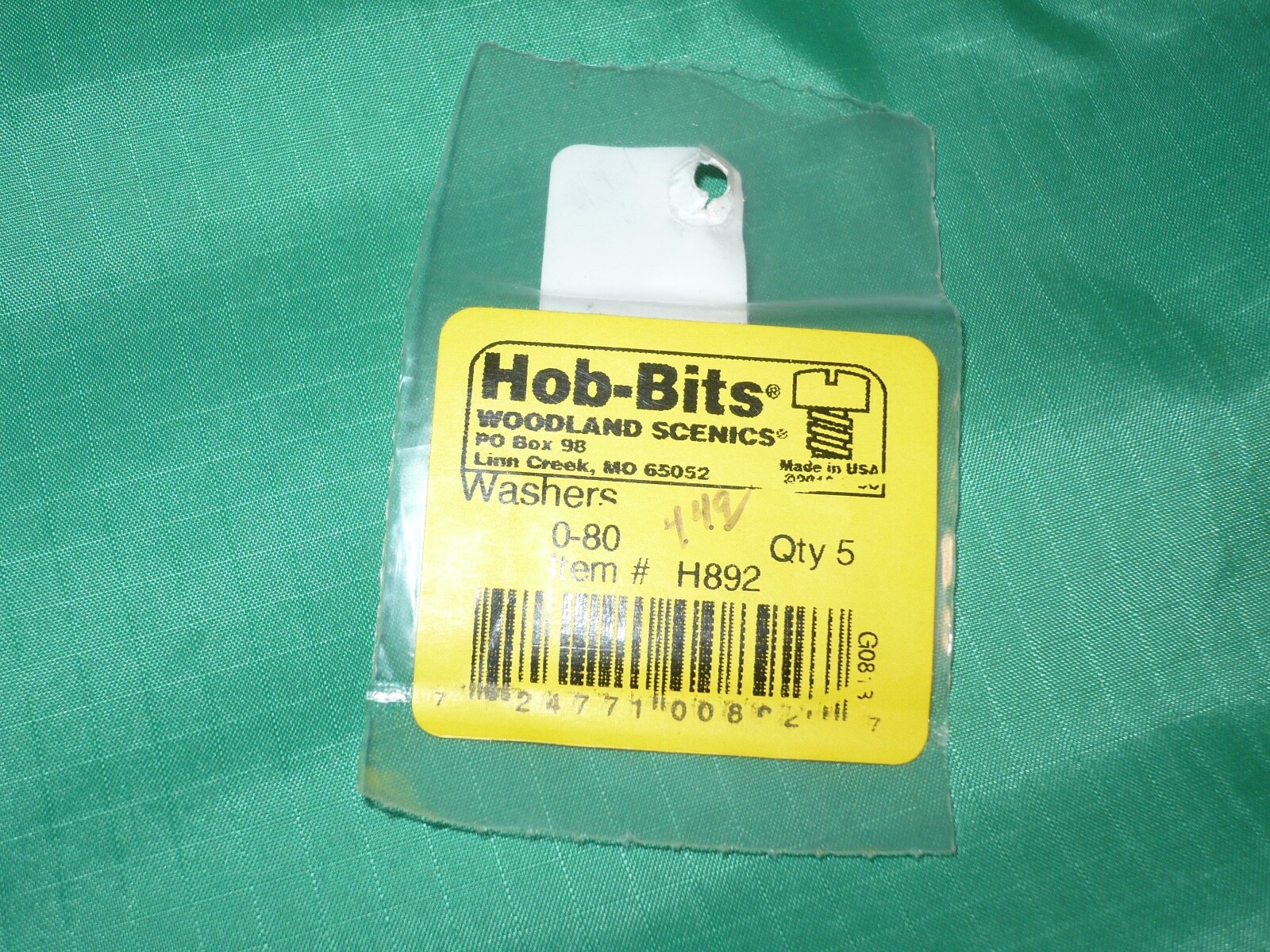 Hob-Bits Washers size 0-80 #H 892, brass