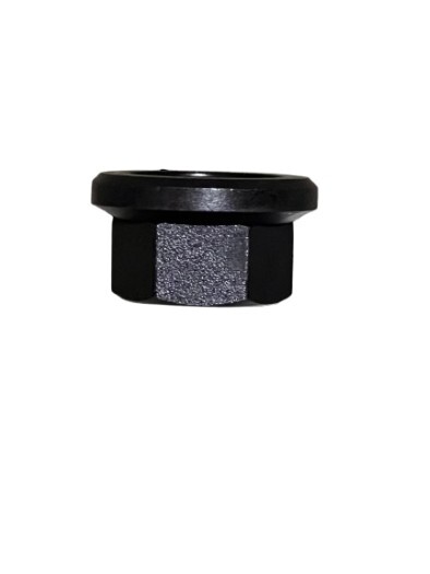 HALTEC 39946 FLANGE NUT 2 PIECE, FOR ALUMIUM WHEELS BLACK, GRADE 8, 5/8"