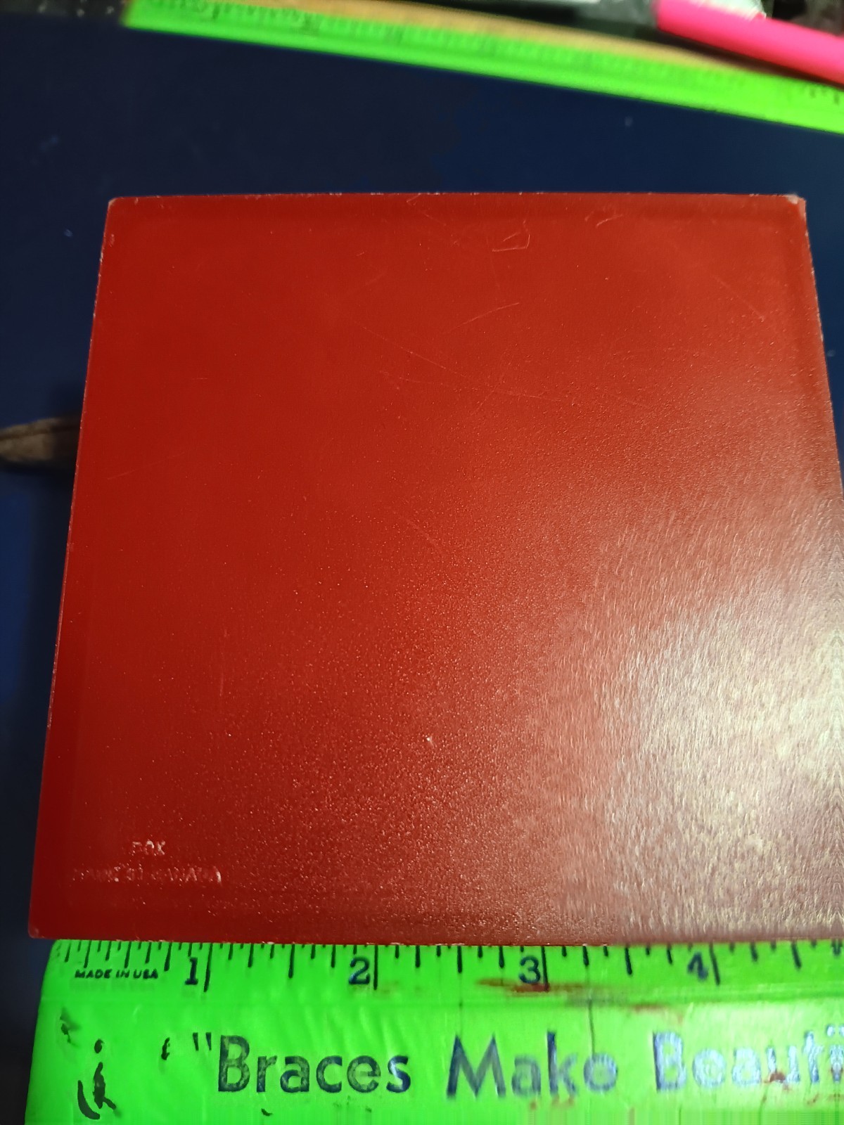 Anne Klein RED Plastic Presentation display Storage Case- 3.75"x1.5" (23-1718)