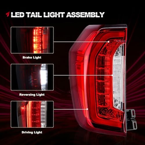 OEM Style LED Tail Light Assembly Tail Lamp Compatible with 2021 Driver Side