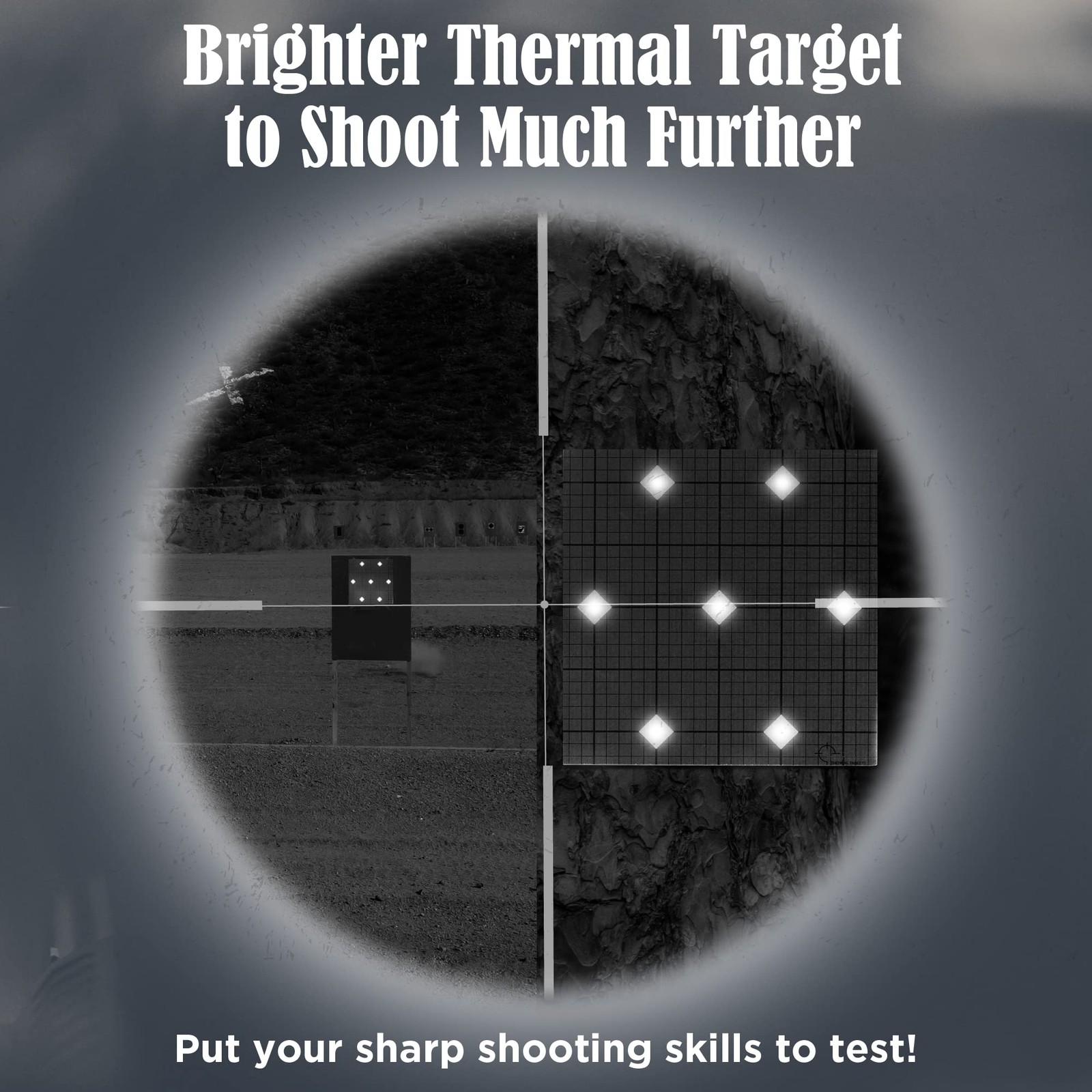 Internal Energy 5-Pack Zeroing Thermal Targets Diamond Bullseye Extra-Bright