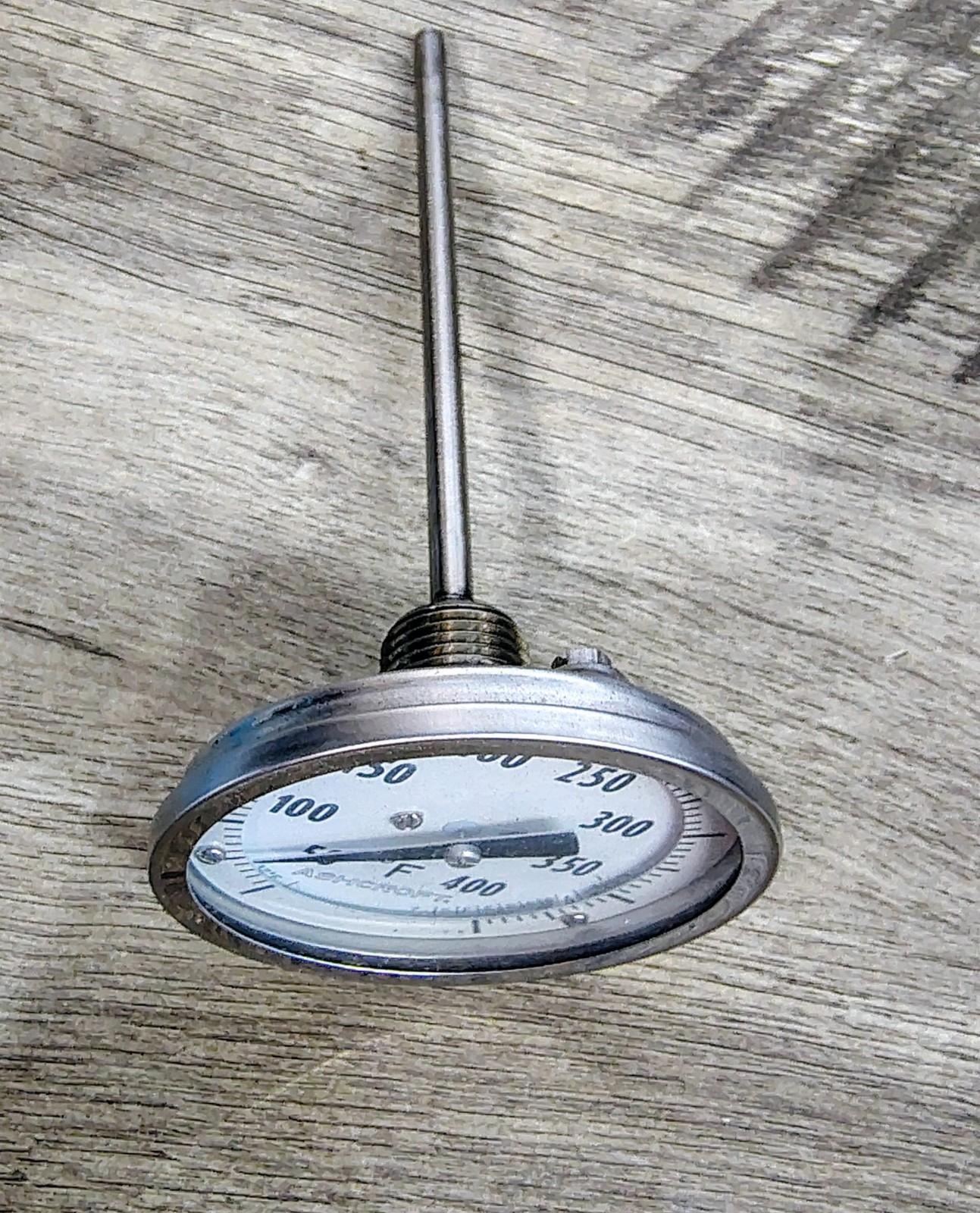 ASHCROFT 30 EI60 R060 50/400F 3” BIMETAL THERMOMETER 1/2NPT BACK