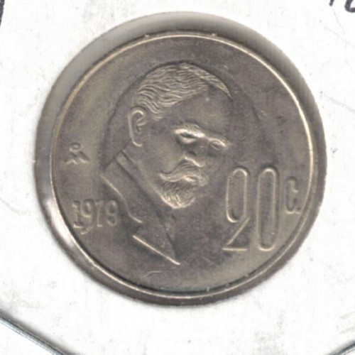 1979 Mexico Uncirculated Twenty Centavo Coin