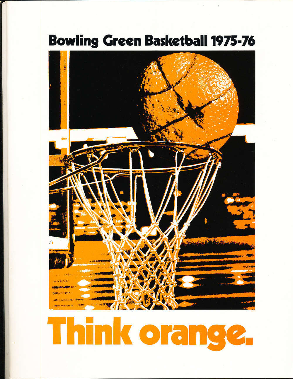 1975 Bowling Green Basketball Media Press Guide bkbx11