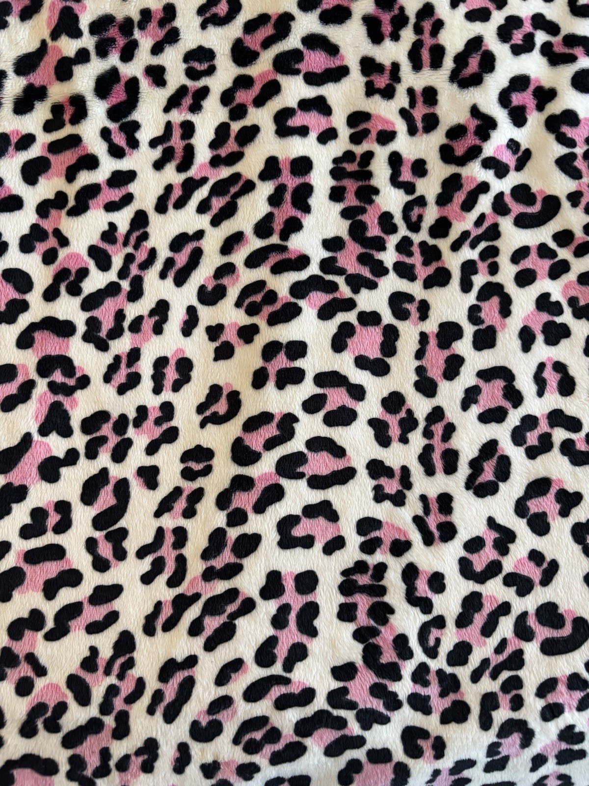 Pink Leopard Milky Fabric. 72x56 Inches