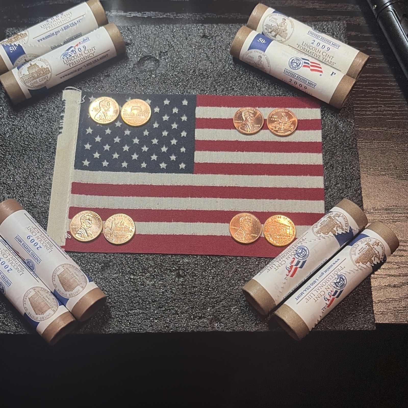2009 BU BICENTENNIAL 8 Piece P & D Set of Lincoln Cents ( 1yr Issue only)