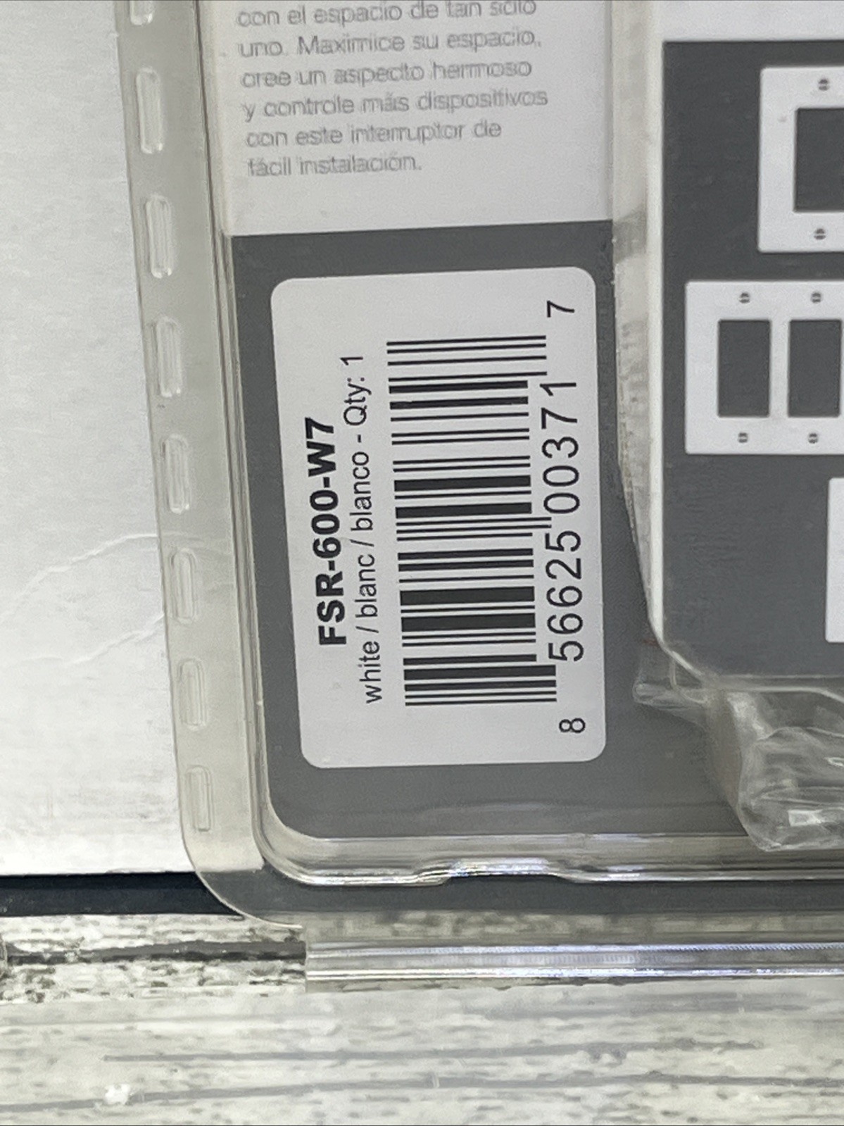 Unbranded Function On/Off Rocker Switch, FSR 600 W7, White, 15 Amp, {7}.