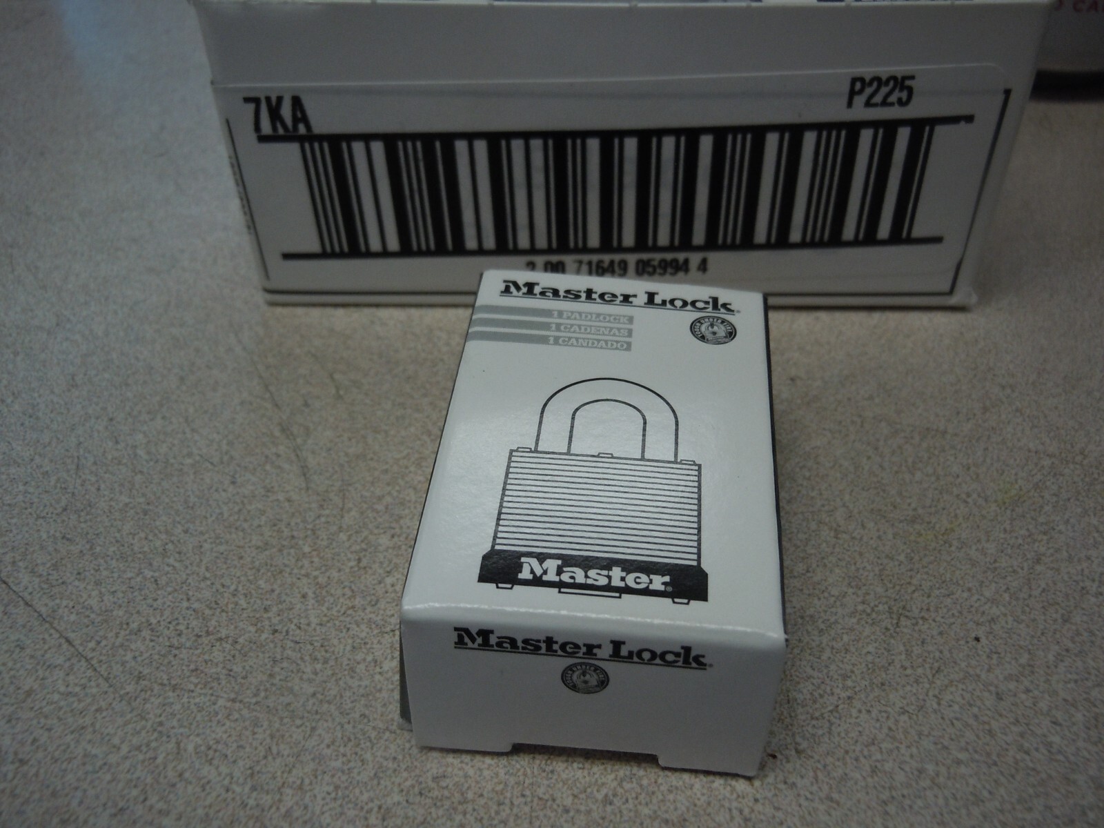Master Lock 7Ka Padlock, Keyed Alike, Standard Shackle, Rectangular Steel Body,