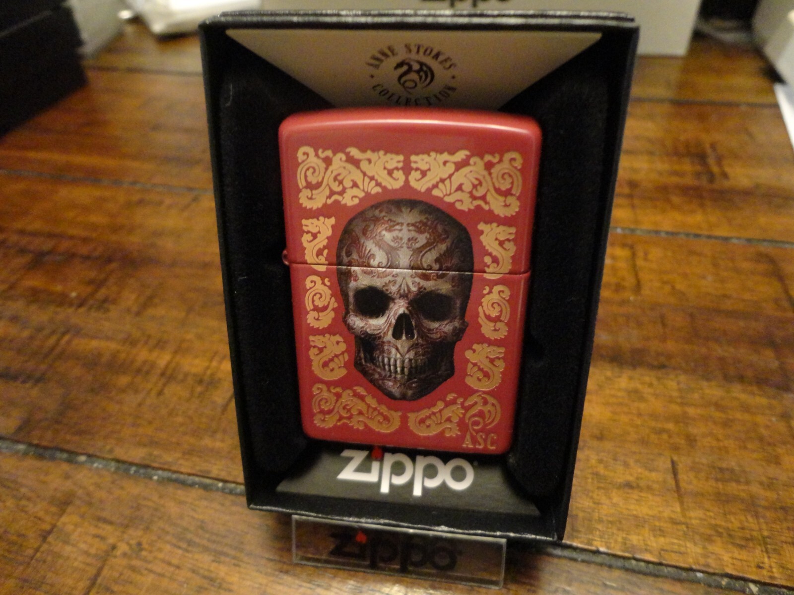 ANNE STOKES COLLECTION SKULL ZIPPO LIGHTER MINT IN BOX