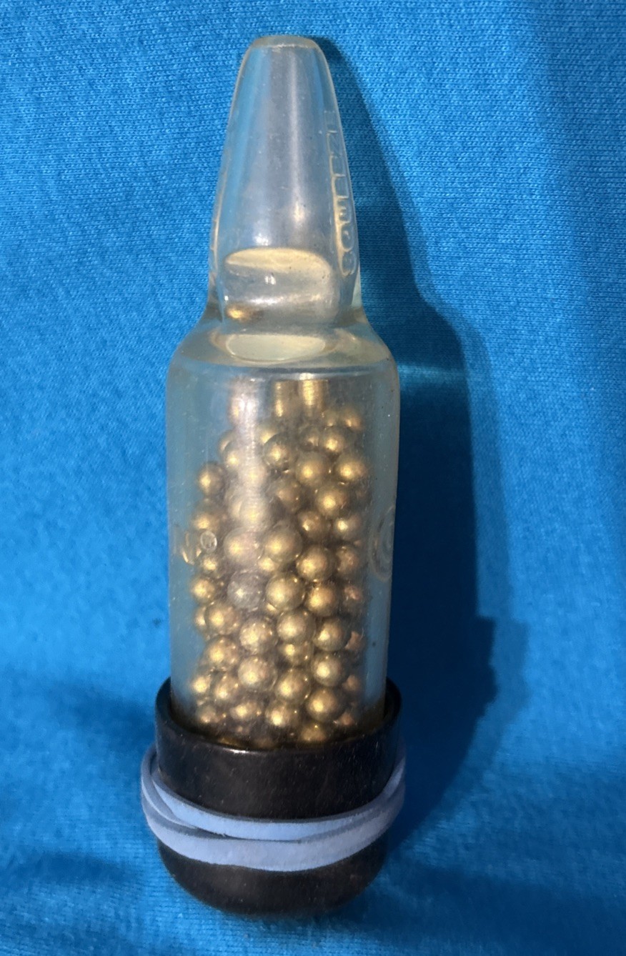 Vintage Marksman BB Speed Loader With Name On Loader & 240 BBs