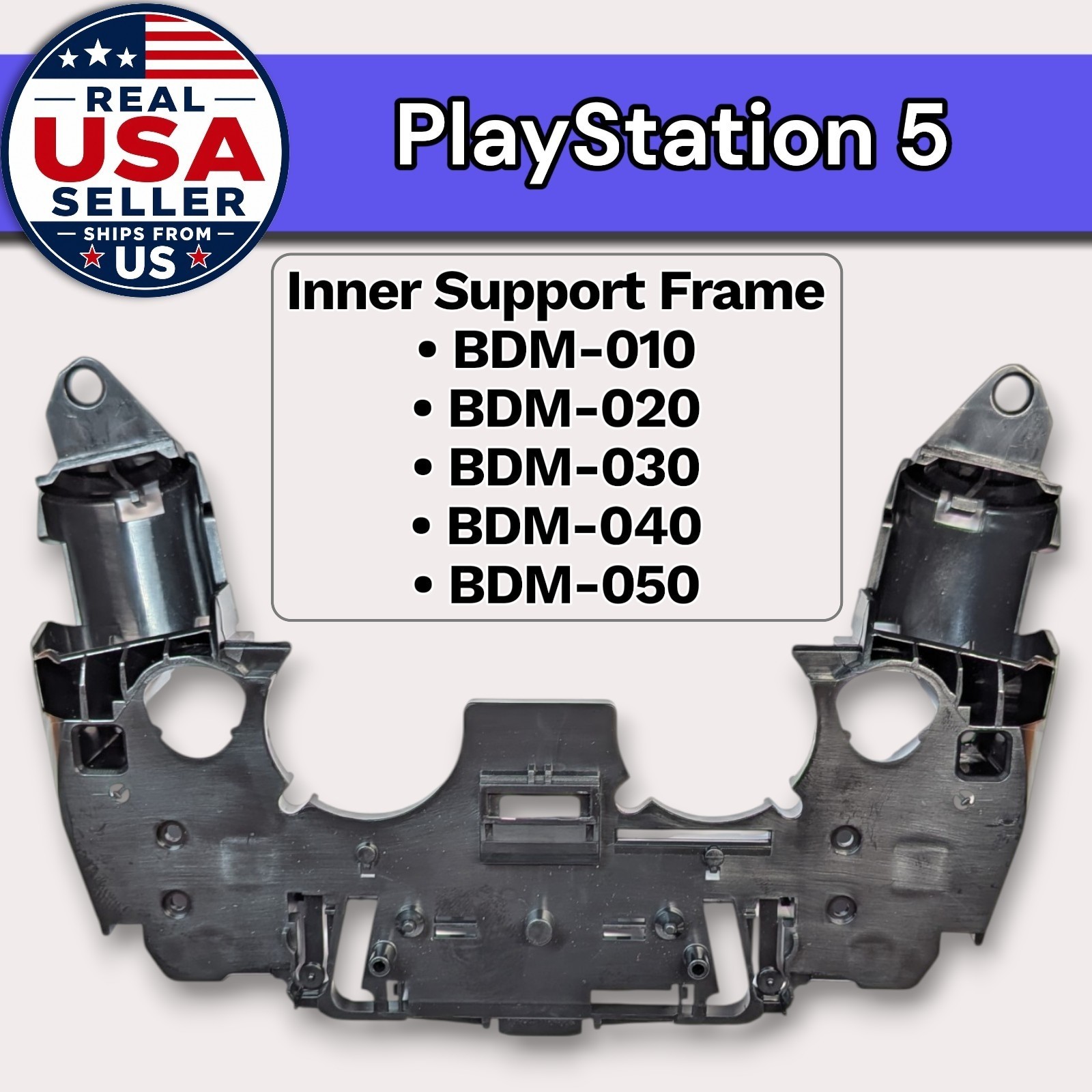 PlayStation 5 Controller DualSense Inner Plastic Frame Bracket Support Shell BDM