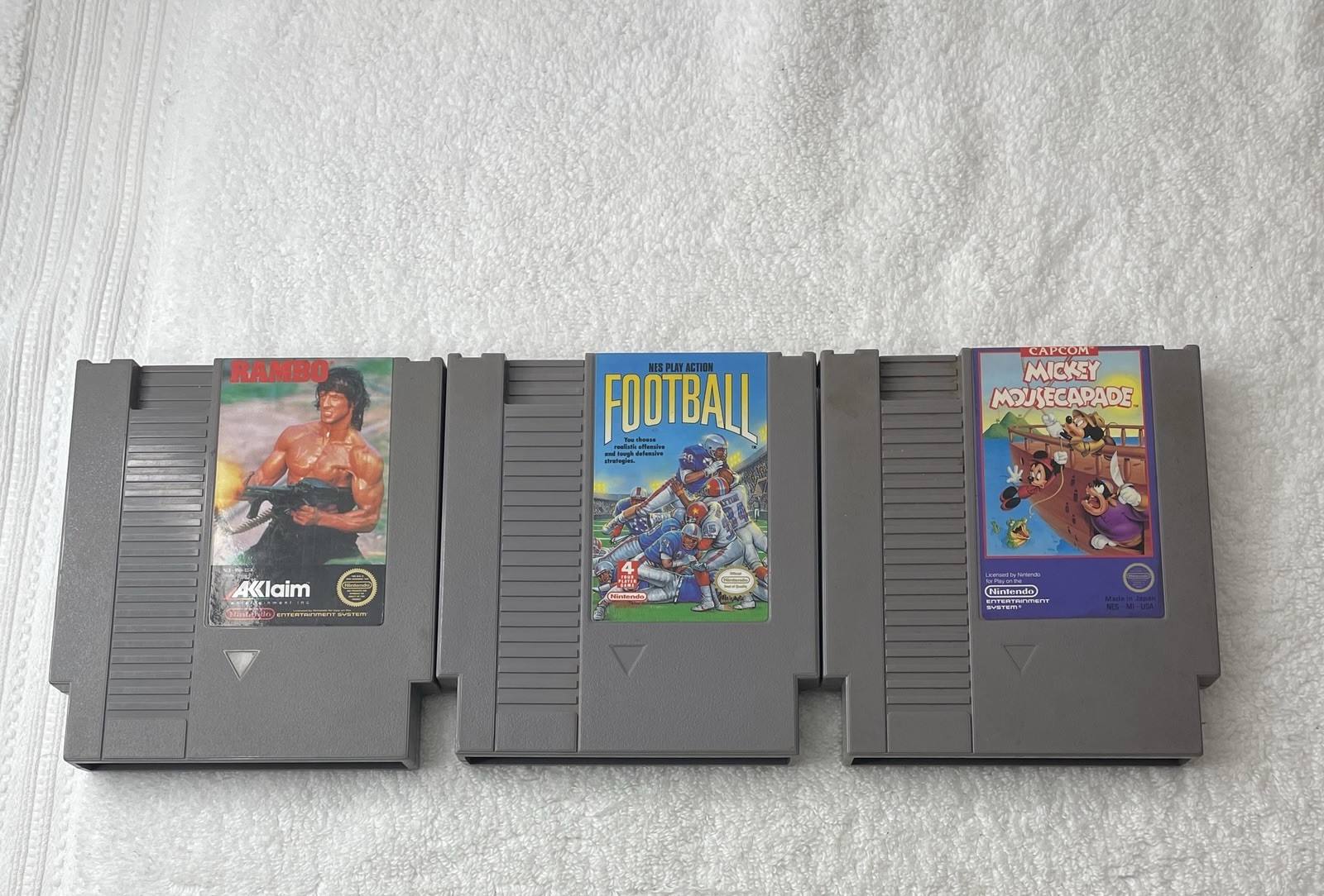Nintendo NES Console System W/Games Bundle Lot - Cleaned - Tested