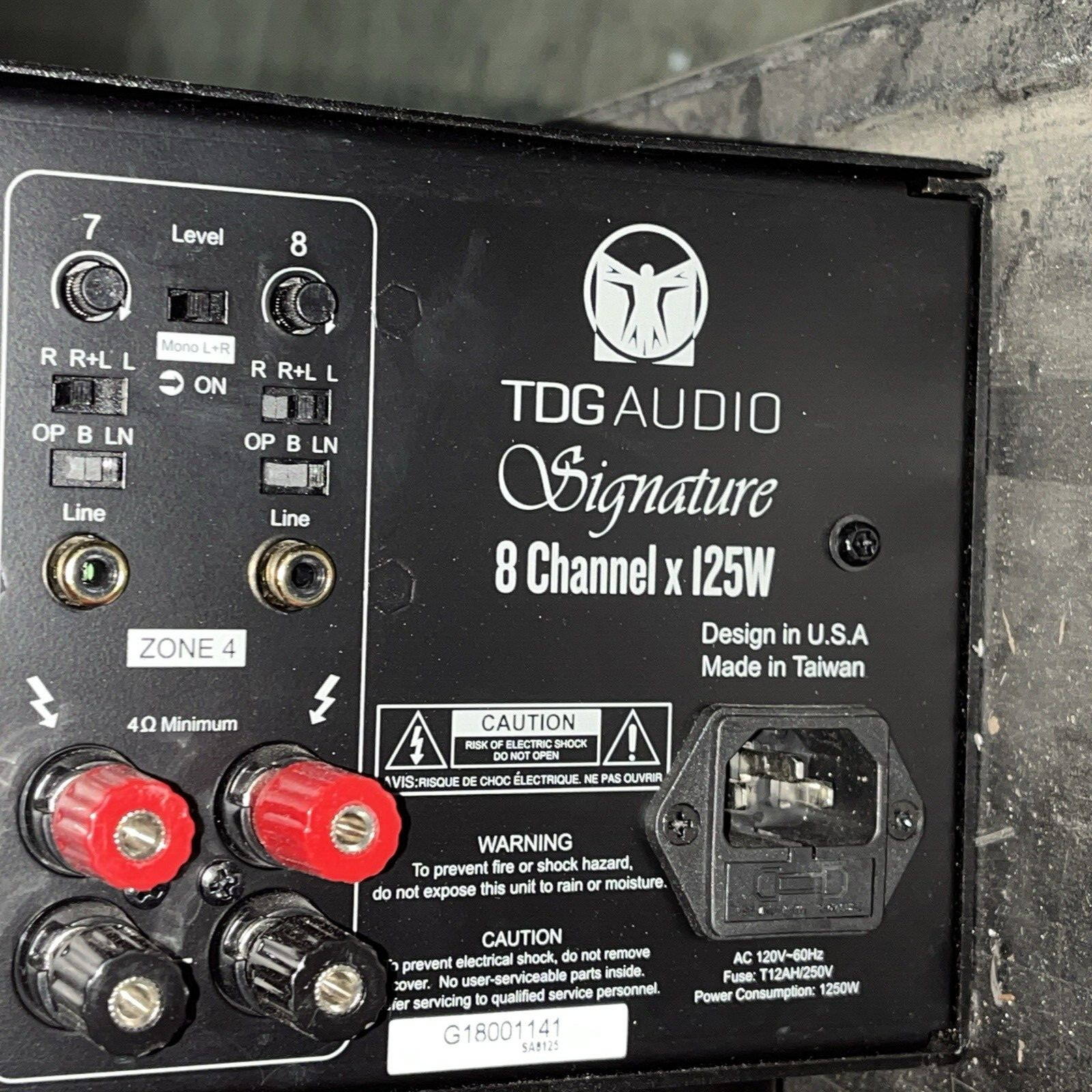 SA-8125 SIGNATURE 8-CHANNEL AMPLIFIER
