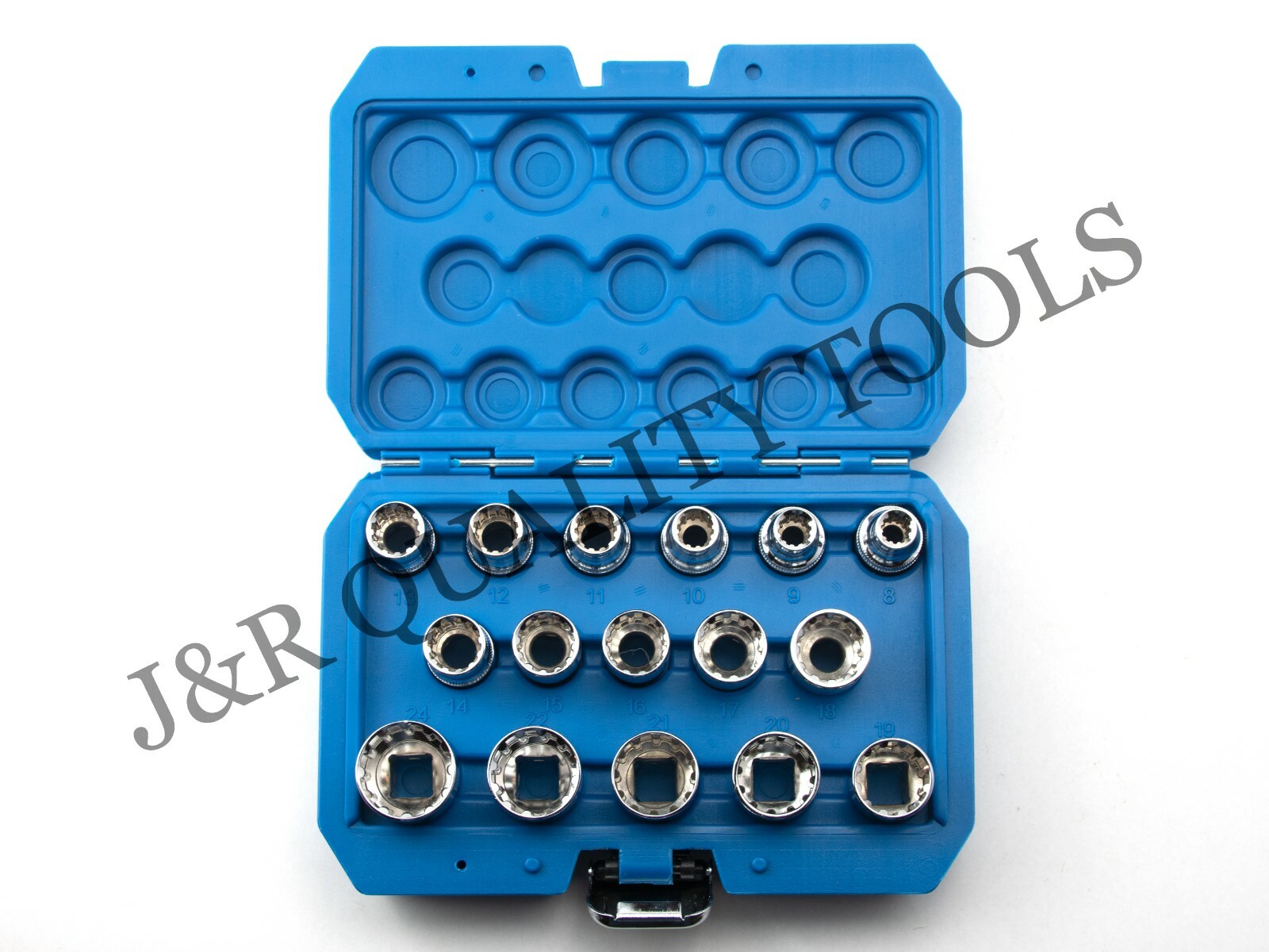 VCT 16 Pc 1/2" Drive Universal Spline Socket Set | MM 8-24