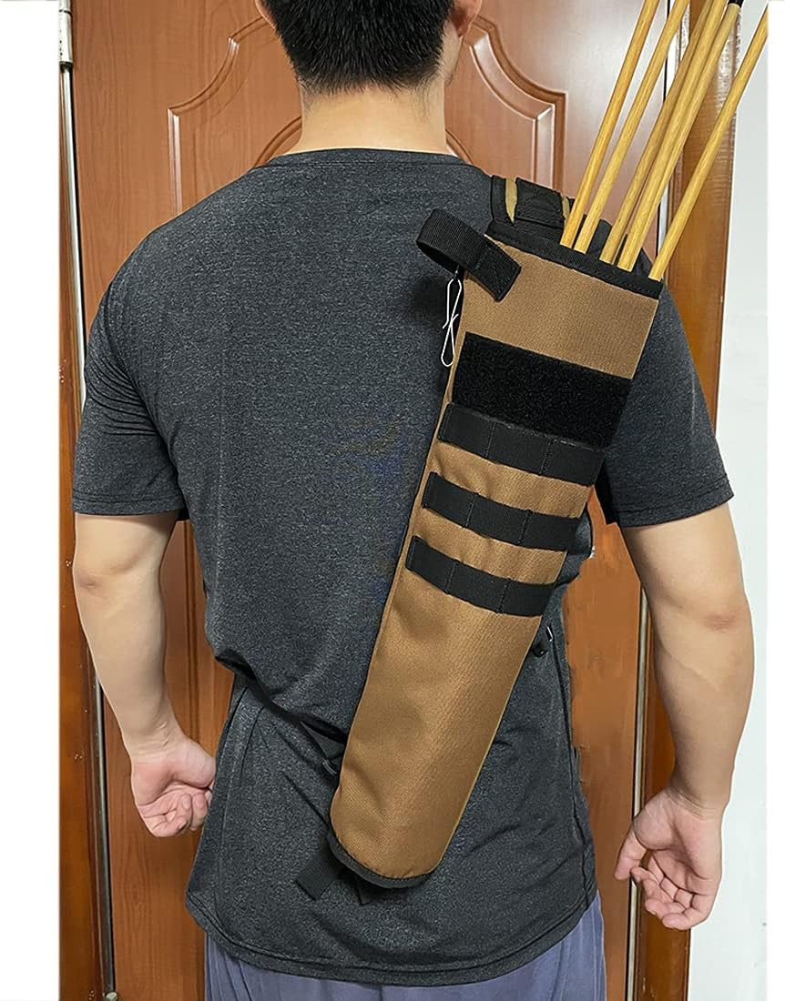 KRATARC Archery Lightweight Back Arrow Quiver Dual Use Foldable Compact Hip Arro