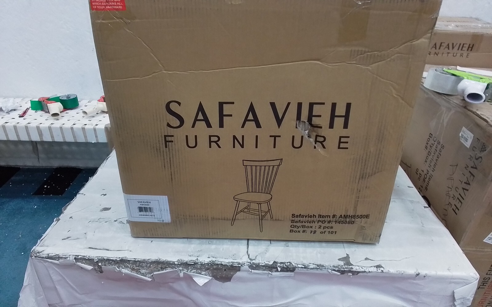Safavieh PARKER SPINDEL SIDE CHAIR, Reduced Price 2172742179 AMH8500E
