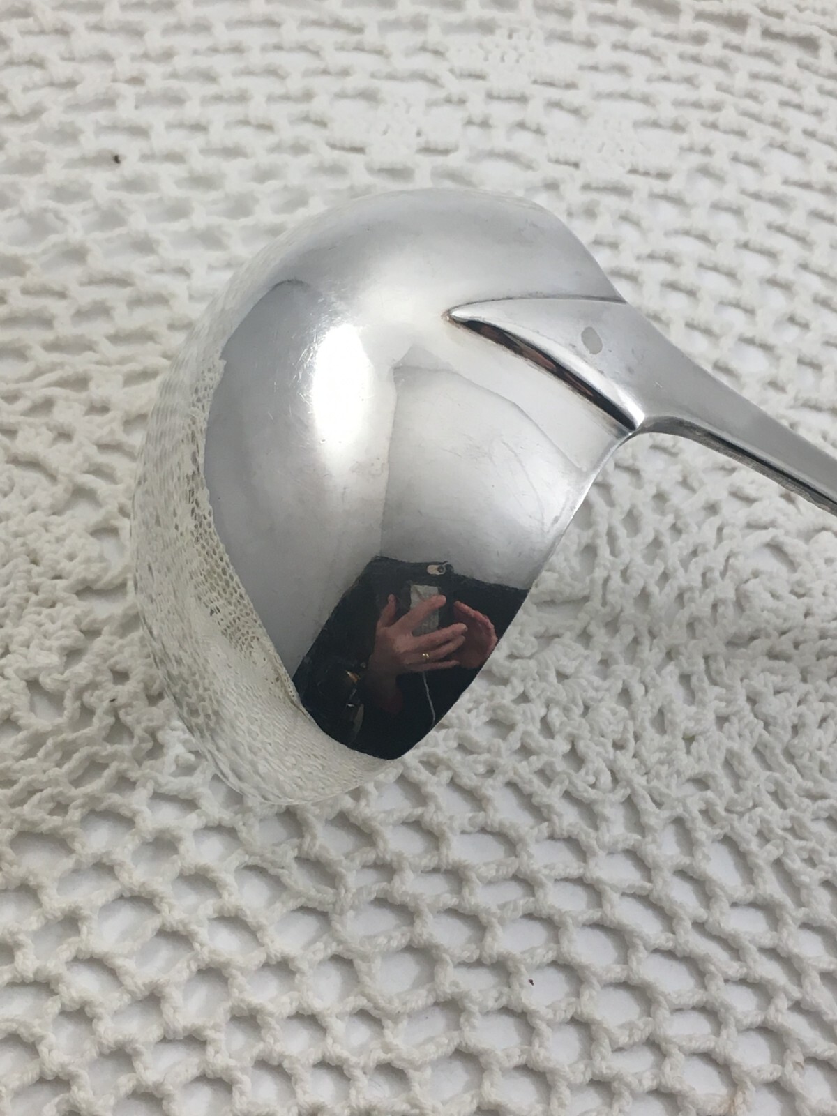 Rogers OPAL International Silver Plate Solid Soup Ladle