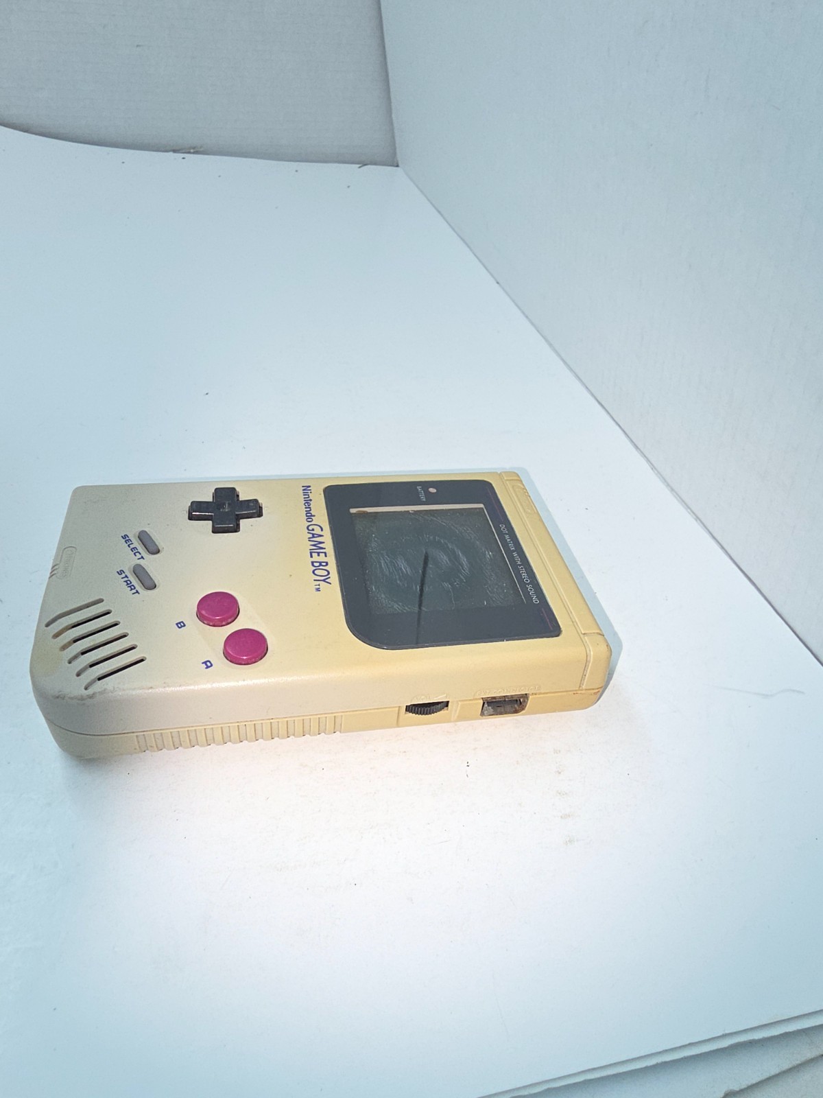 Powers On & works Gameboy Original DMG-01 Console needs new LCD #E4