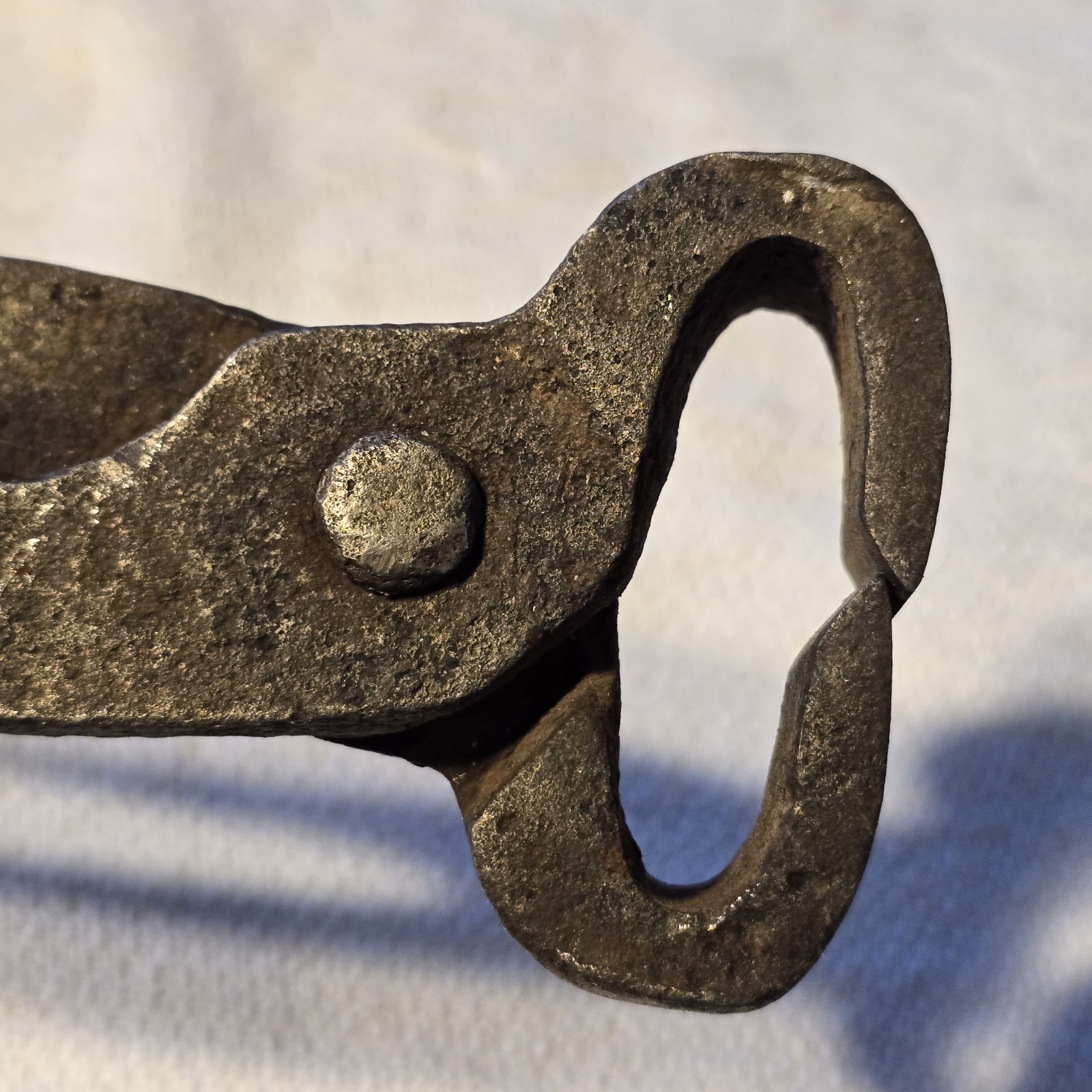 Antique Hand Forged Blacksmith Farrier Horseshoe Pull-Off 12” Primitive Forge