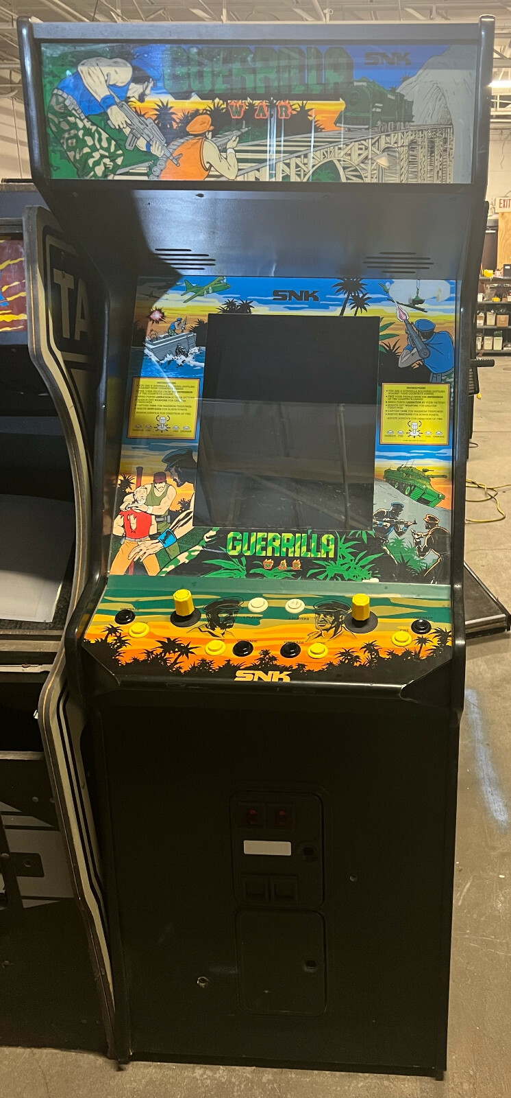 GUERRILLA WAR ARCADE MACHINE by SNK 1987 (Excellent Condition) *RARE*