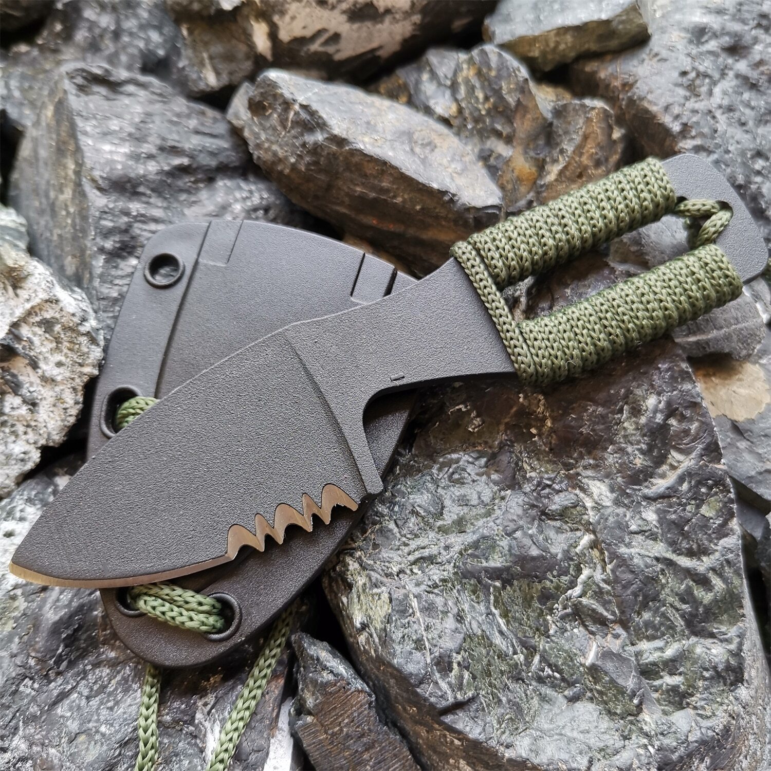 Fixed Stainless Steel Blade ABS Plastic handle Camping Hunting survival tool EDC
