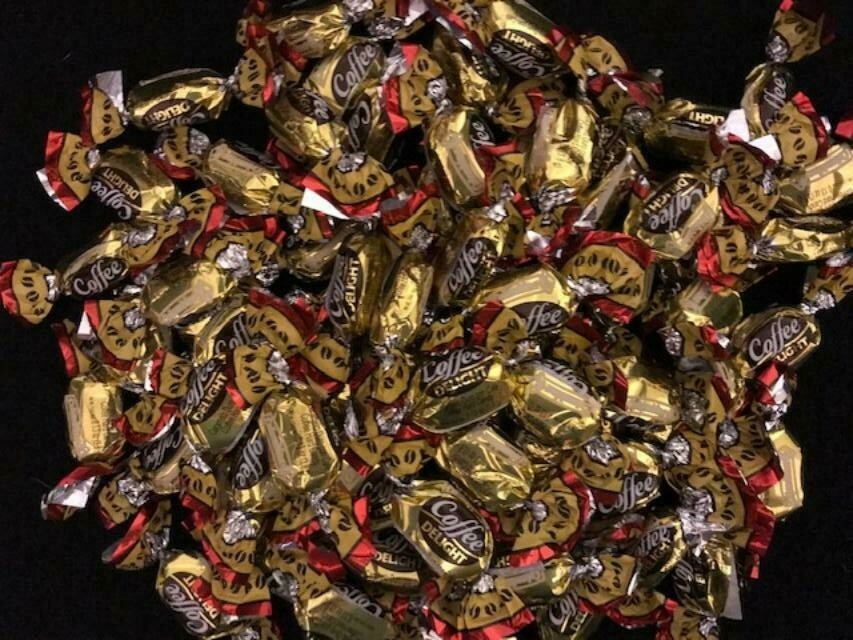 COLOMBINA Coffee Delight Hard Candy- Made with 100% Coffee-BULK CANDY- 1/2 POUND