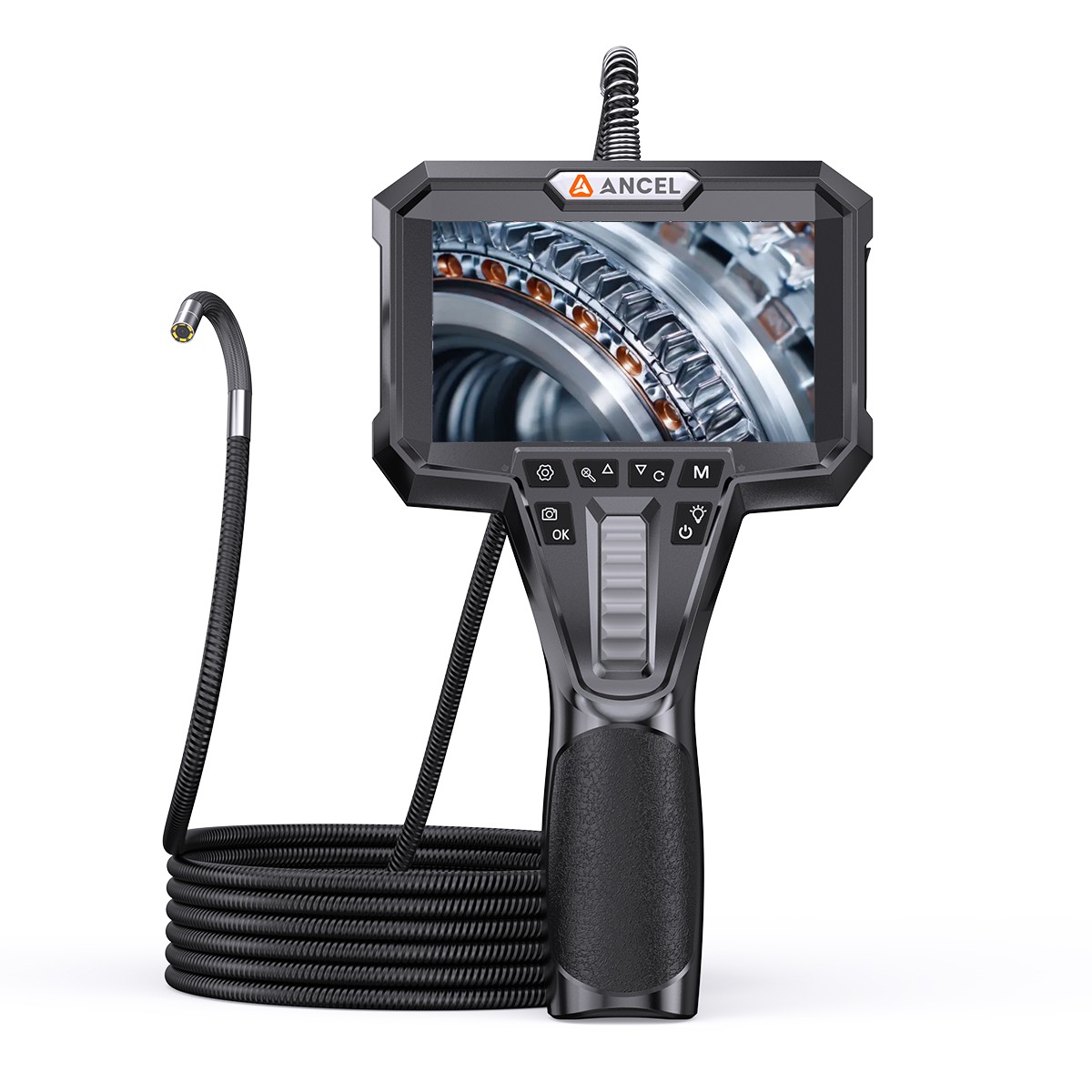 ANCEL AN301 6.2mm Endoscope Articulating 4.3in Screen Hardened Camera Borescope