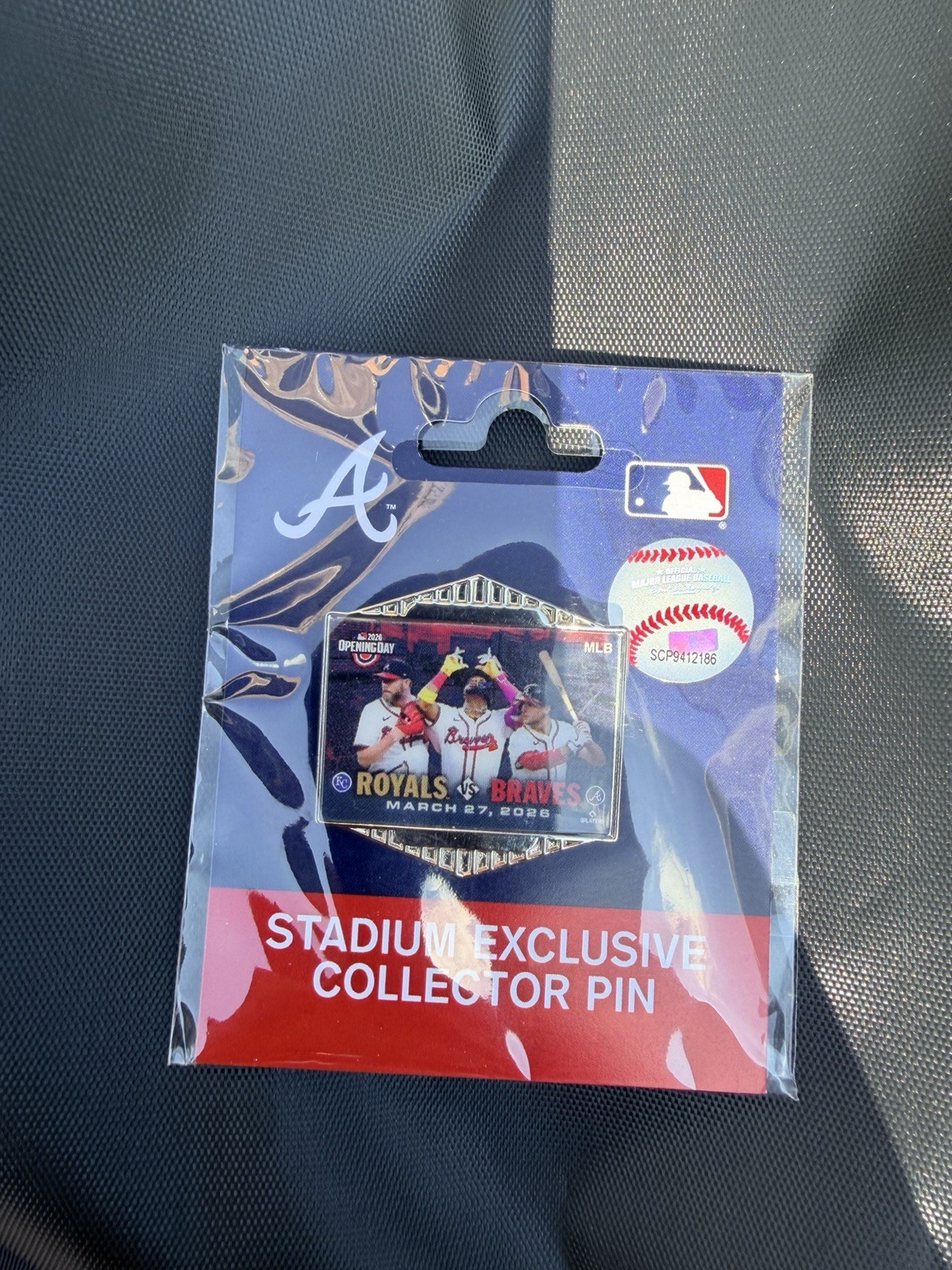 2026 Atlanta BRAVES  Vs Kansas City Royals OPENING DAY PIN Version 2