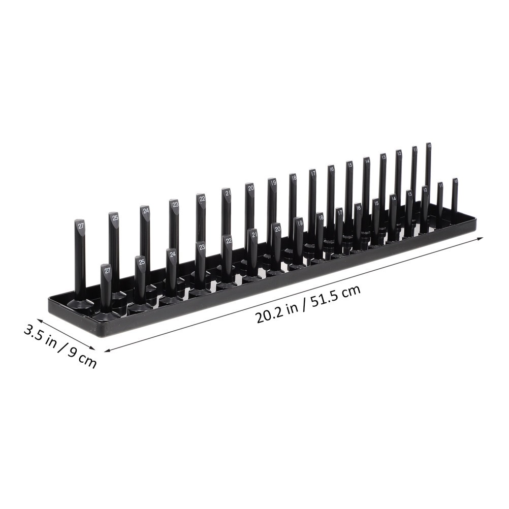 6 Pcs Portable Socket Clip Rail Holder Set Organizer Case Trays Storage