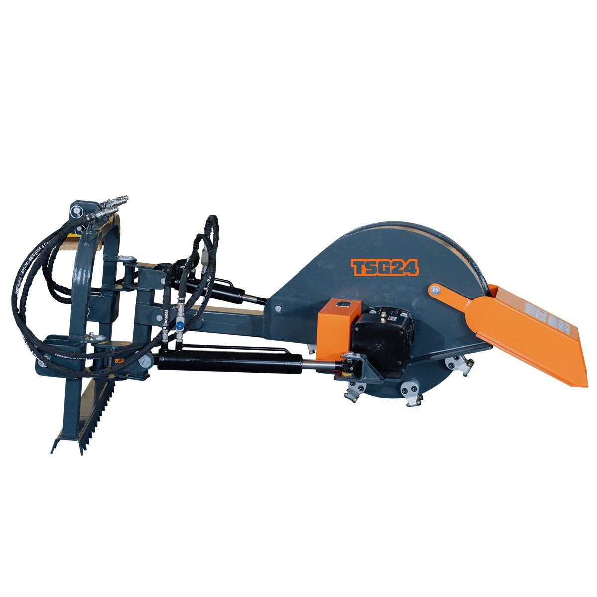 Cat 1&2 3-Point Stump Grinder, 16 Teeth, Steel