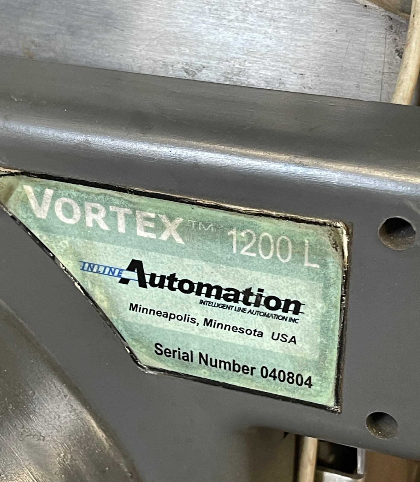 INLINE AUTOMATION VORTEX 1200L AUTO ADJUSTING FRICTION FEEDER