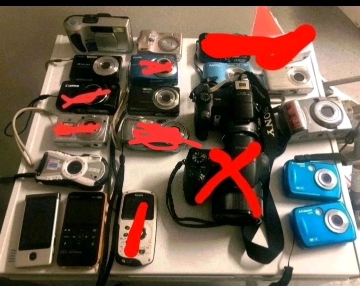(Bundle Of 14) Mixed Lot Of Film/Digital/Video Cameras, All Working ✅